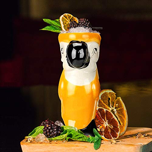 Tiki Mugs Cocktail Set Of 8 - Ceramic Tiki Mugs Hawaiian Party Cute Exotic Cocktail Glasses Hawaiian Tiki Mug - Tkset0080 (8Pcs) #TOP4