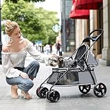 Con un solo clic el diseño de coches plegables: una sola llave del coche retractable se puede retraer por el pie o la mano, este diseño permite que el cochecito de plegar, lo que puede almacenar fácilmente