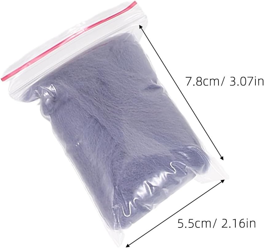 Needle Felting Wool Roving 8pcs 10g for DIY Craft Projects