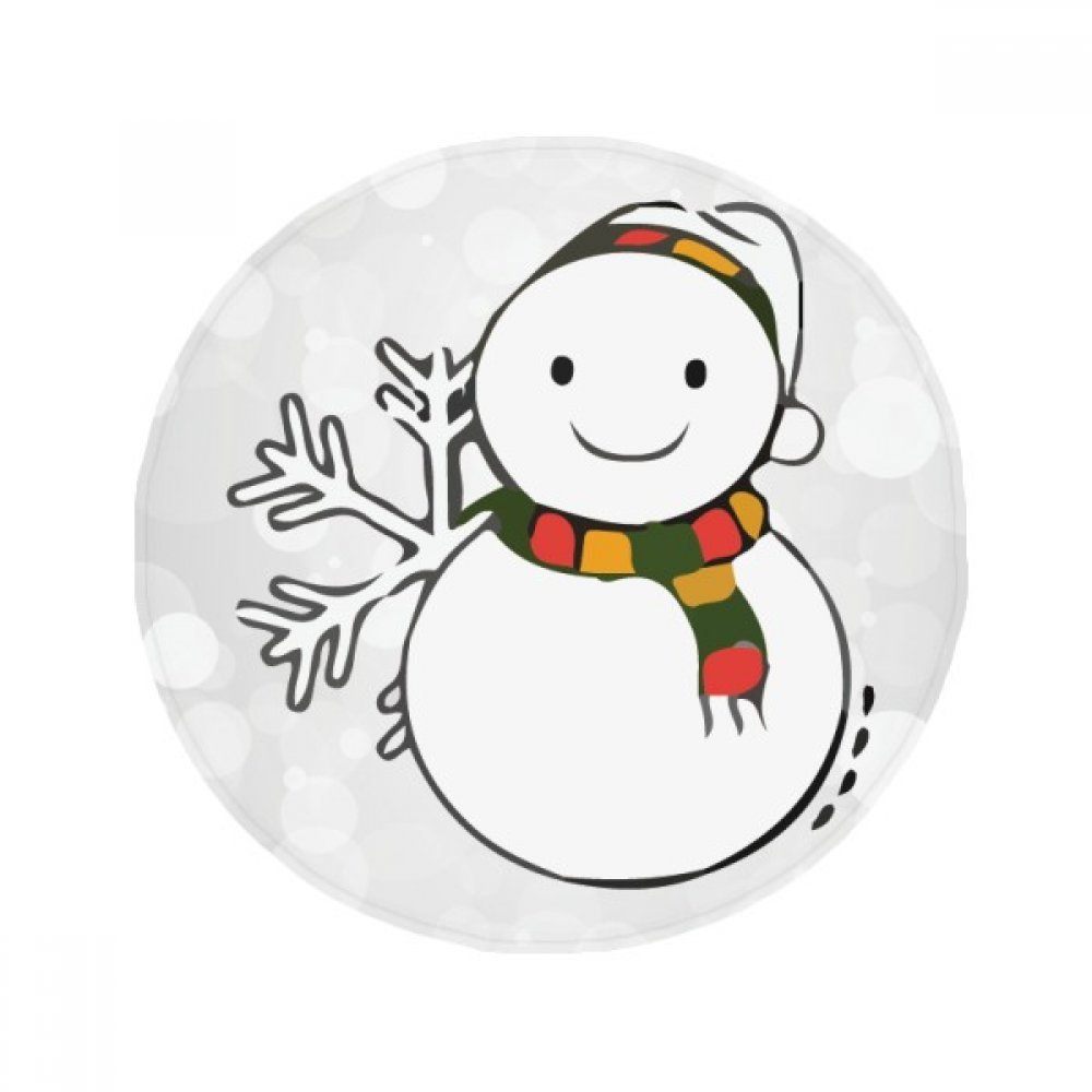 Tapis ronde bonhomme de neige DIYthinker antidérapant multiusage 50x50cm