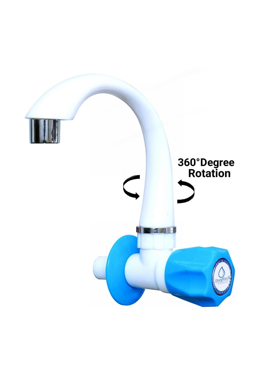 Droptech Blue PVC Sink Taps - Pack of 2 -3