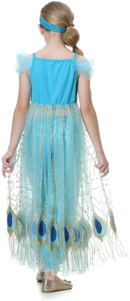 Dressy Daisy Arabian Princess Costume Girls Dress Up Belly Dance Outfit 2-Piece Top & Pants Set Kid Halloween Party Size 2-14