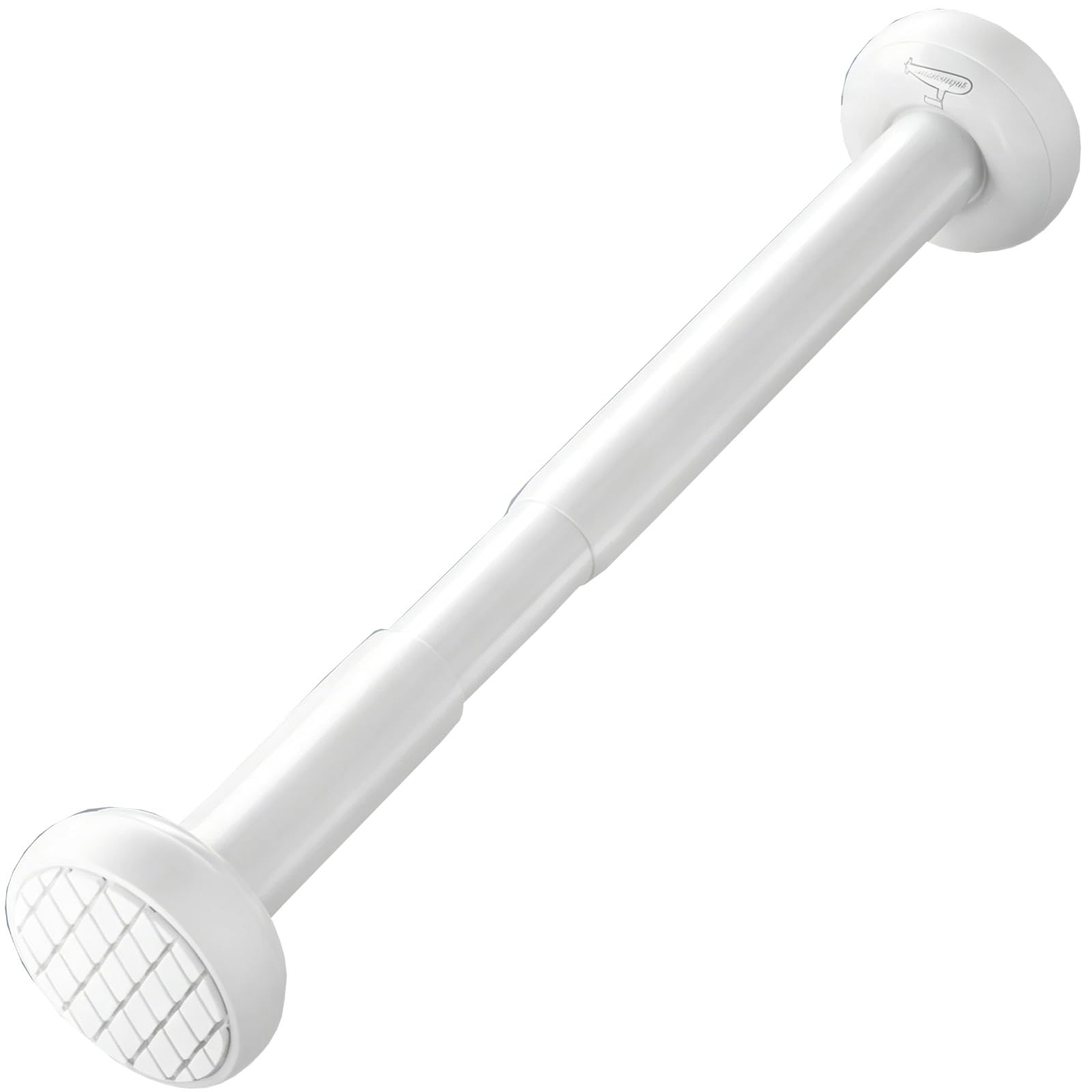 Adjustable Shower Curtain Rod for Windows Bathroom Closet Doorway, 14-86in Rustproof 304 Stainless Steel, No Drill Lightweight Multi Use(White,35-50cm/14-20in)