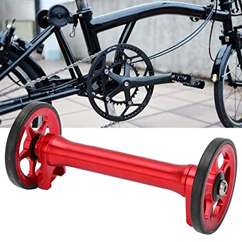 KIMISS Easy Wheel Extension, Strength Lightweight Telescopic Easy Wheel Bar High Extender Folding Bike Rod for 3sixtyBlack (Red) - Image 4