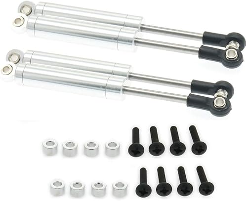 RCAWD - Paquete de 4 amortiguadores de amortiguadores de resorte interno de 4.016 in para camión oruga 110 HSP HPI AXIAL Tamiya LOSI RC piezas