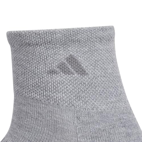 adidas Meias femininas acolchoadas (3 pares) com compressão de arco, Urze claro fresco/amarelo pó/vi
