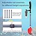 aiwrbwcey 36W Electric Gravel Cleaner for Aquariums, Automatic Fish Tank Vacuum for Water Change & Sand Cleaning, with Adjustable Telescopic Pole for Large Tanks
