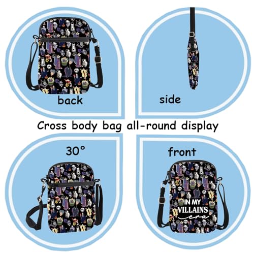 TSOTMO Villian Merch Evil Queen Characters Group Gift Crossbody Bag for Villains Fans Evil Gift4
