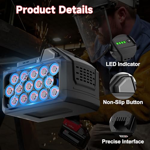 Image of 2Pack 12.0Ah Replacement for Milwaukee M18 Battery 18V High Output Battery