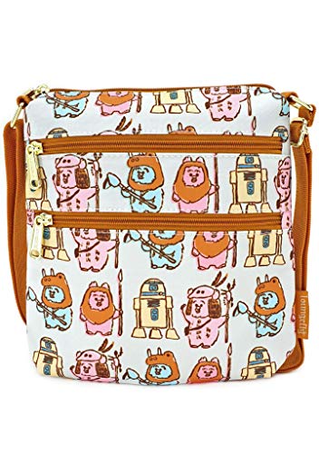 Loungefly x Star Wars Pastel Ewok Allover-Print Nylon Passport Bag, Multicolored, Medium