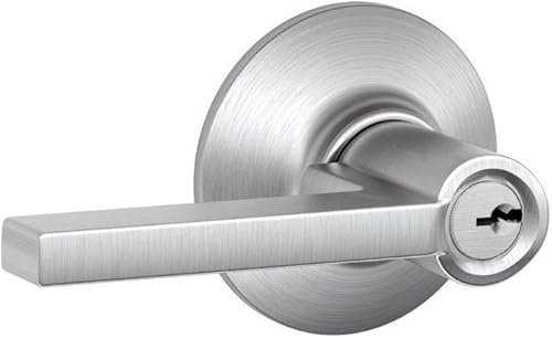 Miniatura 23 de Schlage F10 LAT 622 COL Latitude Collins - Palanca de paso para pasillo interior y armario, color negro mate