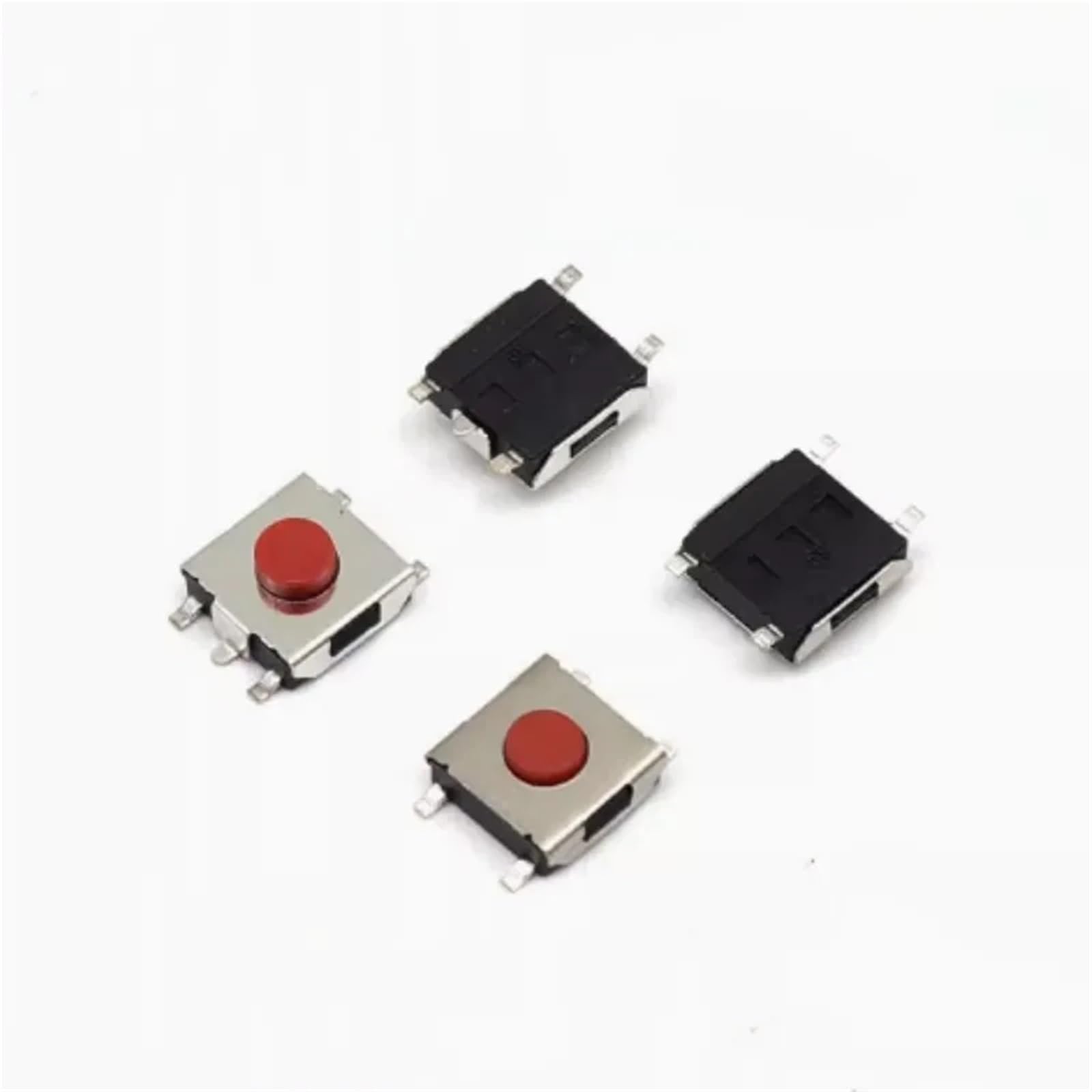 Micro interruptor táctil SMD de 5 pines 6x6mm y 4x4mm rojo microelectrónica 5 piezas 3