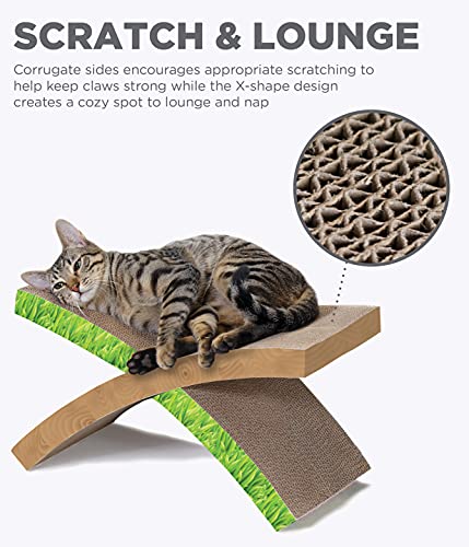Petstages Easy Life Hammock Corrugated Cat Scratcher With Catnip #TOP2