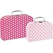 Goki 60717 Koffer mit rosa Muster