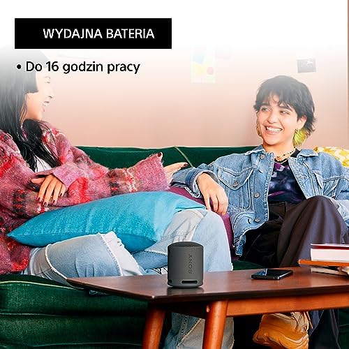Sony Srs-Xb100 Głośnik Bluetooth, Czarny, 16 godzin