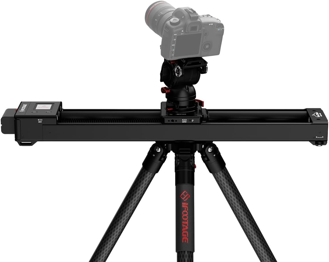 IFOOTAGE Shark Nano 2 Camera Slider Long Version 660,Video Camera Head Komodo K5S,61''/155cm Camera Tripod TC7,for Outdoor Shooting