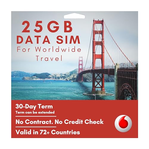 Carte SIM internationale Vodafone 5G pour éviter le hors-forfait internet au Royaume-Uni