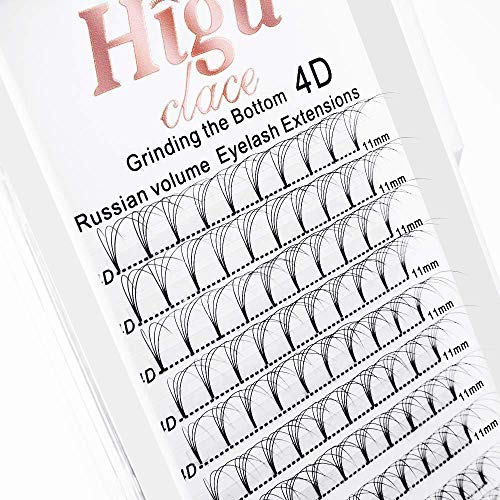 4D Russian Volume Eyelash Extenisons 0.07 D 11mm Short Premade Fans Lash|Single 8-20mm Mix 9-16mm 12-15mm 3D 4D 5D 6D 7D 8D C/D 0.07/0.10mm|(4D 0.07 D 11mm)