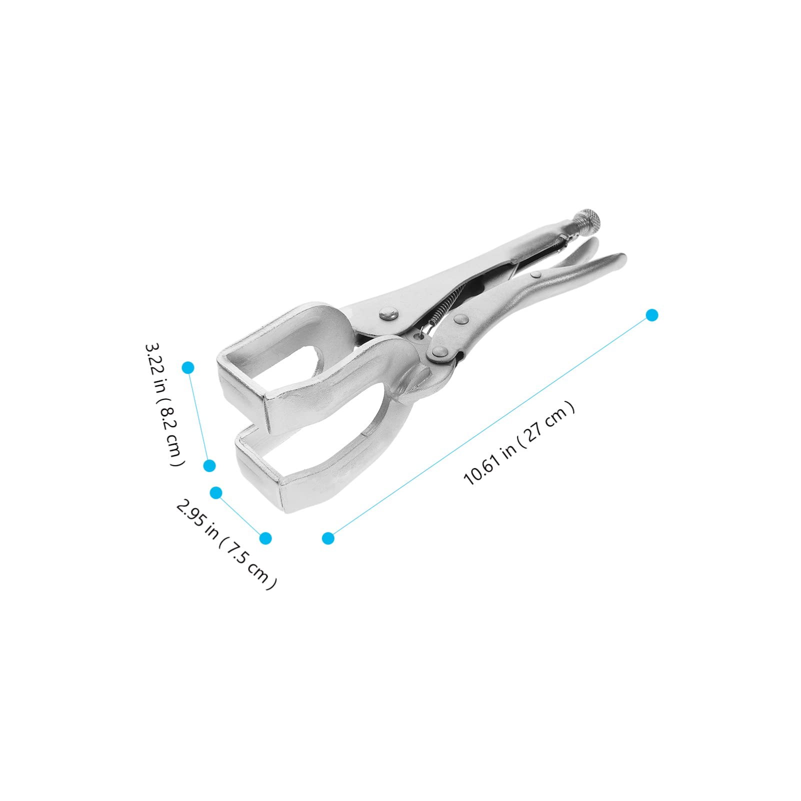 Gadpiparty Pinza Di Bloccaggio Per Saldatura Morsetto Per Saldatura Forma Di u Impugnatura in Lamiera Da Utensile Per Presa Strumento Portatile Per Officine e Case