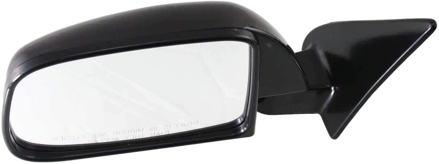 DAT AUTO PARTS Driver and Passenger Side Manual Foldaway Door Mirror Pair Fits 1989-1995 Toyota Pickup 2WD and 4WD Without Window Mount Vent, Black Textured Plastic, Replaces TO1320112, TO1321112