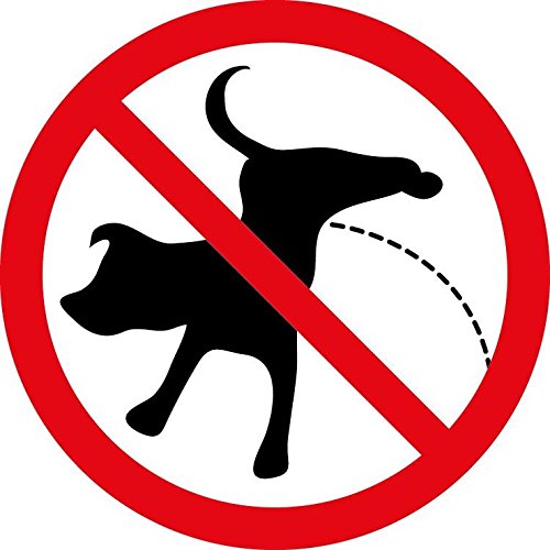Ban Stop Attention Sign No Dog Pissing Sticker Decal Design