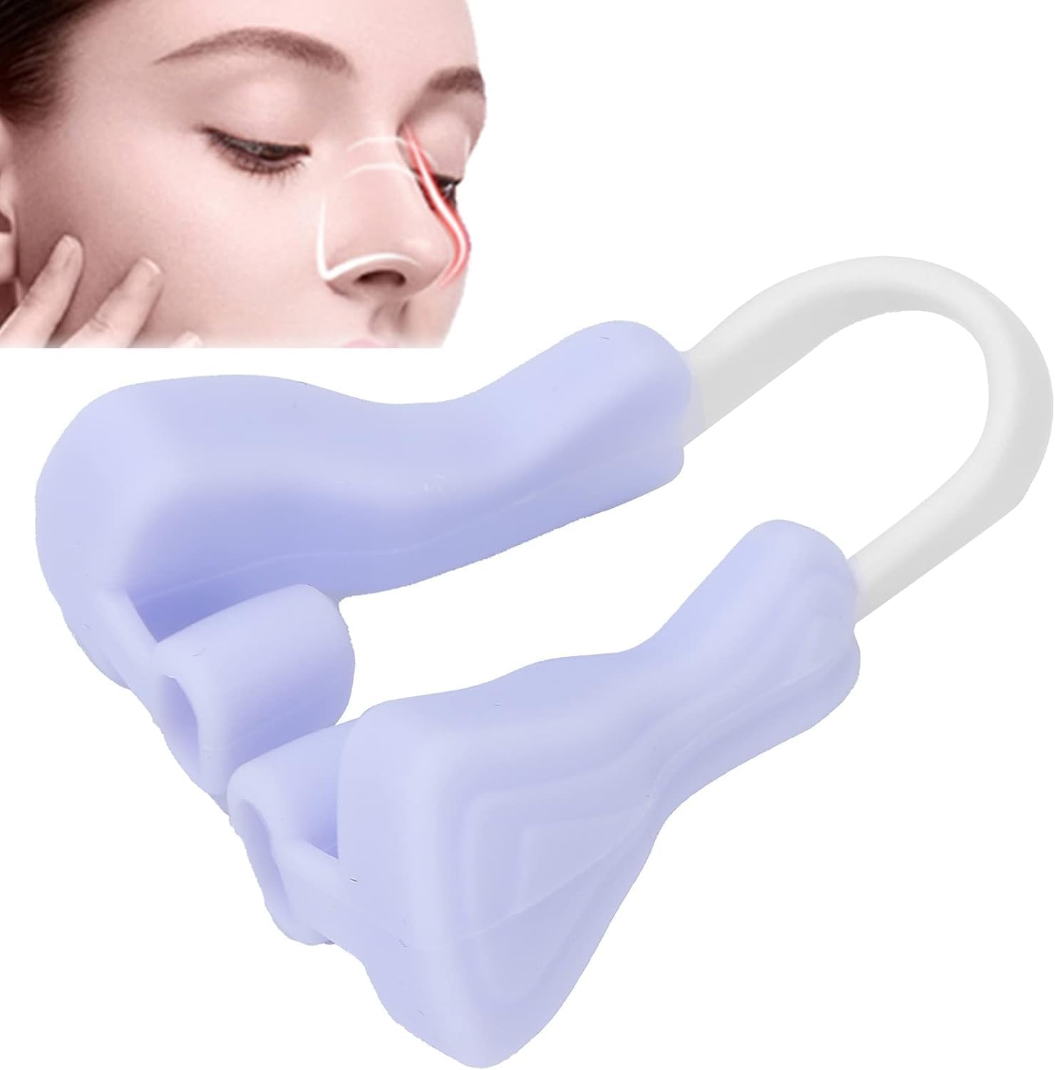 Nose Clip Nose Lifter, Soft Silicone Nose Shaper Clip, Portable Nosze Lifting Clip, Noze Bridge Smoother, Corrector, Straighten the Nosez Bridge, Nose Massager Tools for Women (Pack Of 1)-image-18