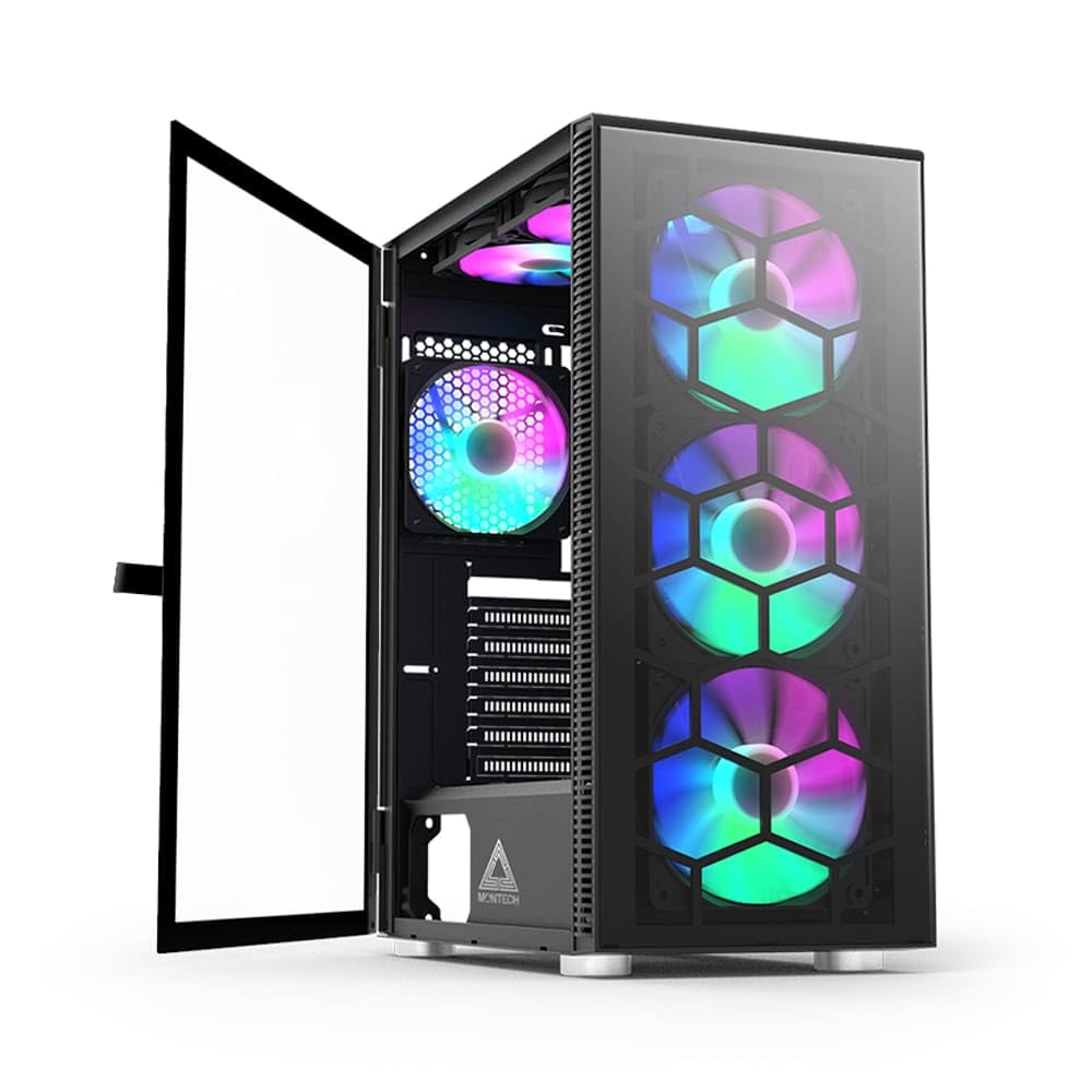 Apex Gaming PC - AMD Ryzen 5-5600X | GeForce RTX 3060 12GB GPU | 16GB DDR4 RAM | 1TB NVMe SSD | Air Cooler | B650 MB | 650W 80+ PSU | WiFi/BT/Win11 Pro | Desktop Computer
