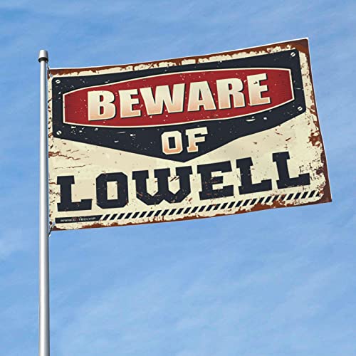 Gym Flag Beware Of Lowell Spring Garden Flag 30x45cm