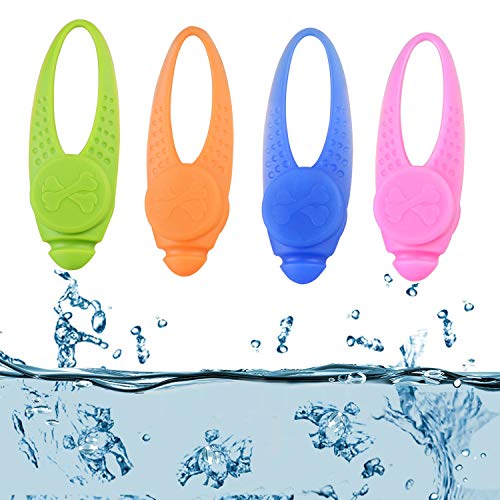 LED Light Up Dog Cat Pet Collar Harness Leash Necklace Lights Glow in The Dark, Lighted Neon Dog Collars Tag Glowing for Large Medium Small Dogs at Night Time Safety Walking Camping Gear (Multi)