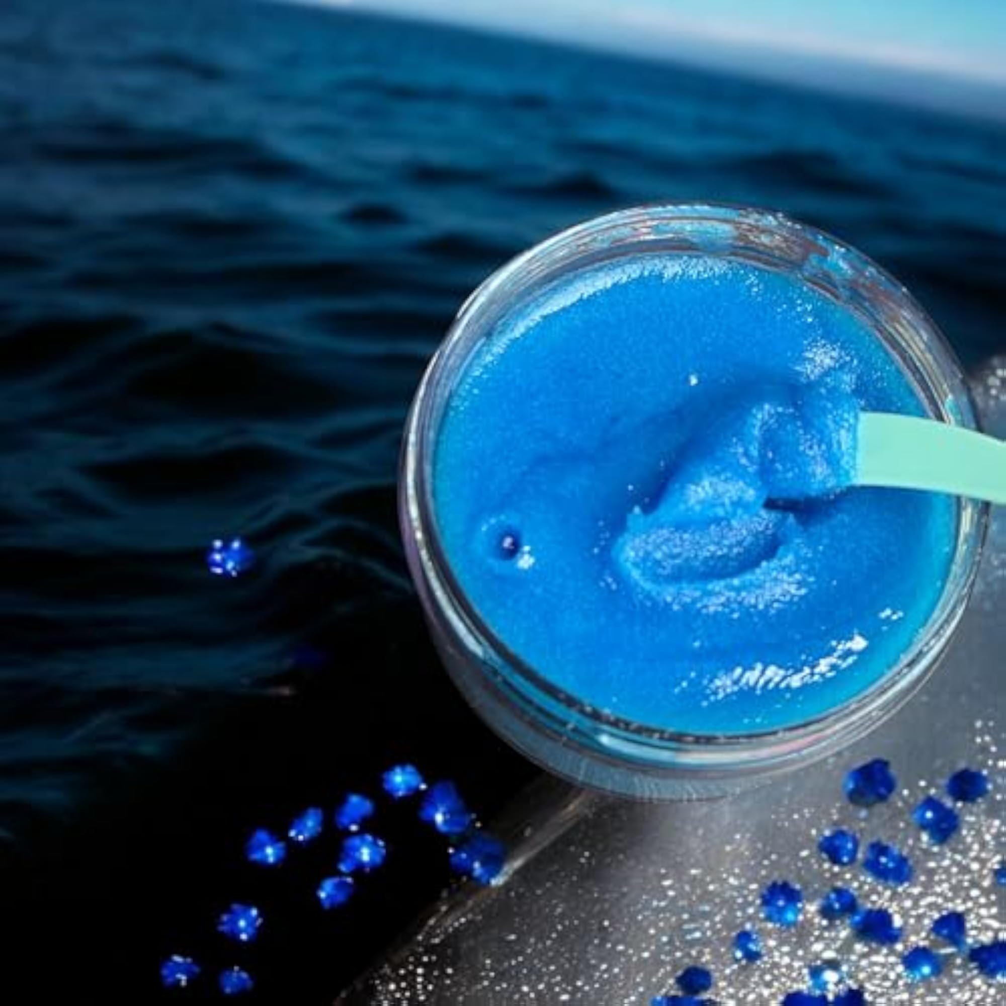 Foaming Sugar Scrub, Strawberry Vanilla, Mystic Ocean Fragrance