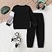 Voxikodex Size 11-12 Boys Fashion Clothes Long Sleeve Sweatshirts Top & Casual Pants 2 Pieces Boys Fall Winter Outfits Gray(11-12Y)