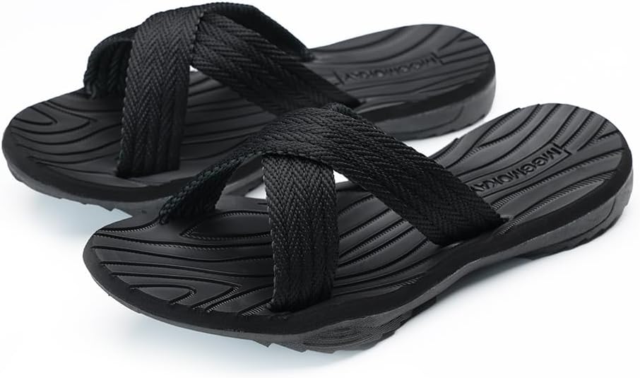 MGGMOKAY Mens Cross Slides Sandals Comfortable Thong Men Summer Beach Slipper - Image 6