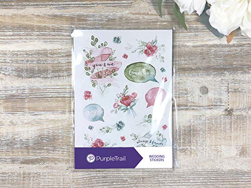 Purpletrail Sticker Sets, Wedding Watercolor, Wedding Stickers, Wedding Planner Stickers #TOP6