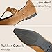 NBZKBNG Women's Suede T-Strap Mary Jane Flats Sexy Pointed Toe Slip-On Ballet Flats with Adjustable Buckle Strap Fashion Date Ballroom Dancing Loafer Shoes (Black,9)