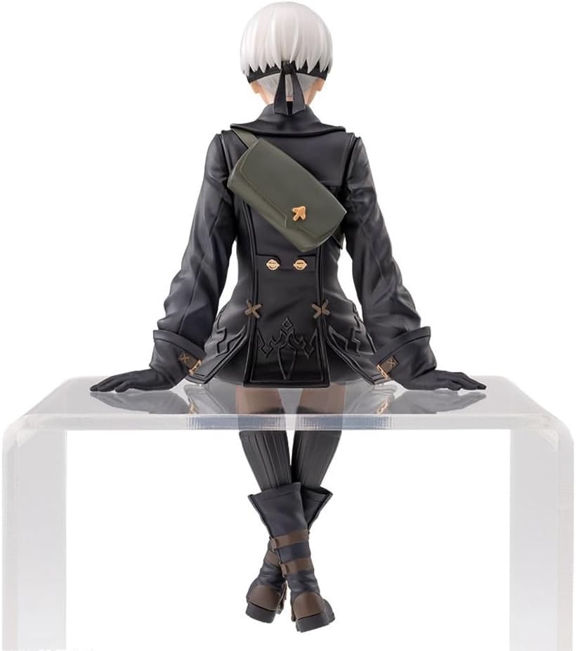 3pcs 2Byorha & 9Syorha & A2yorha Figure, 15cm Sitting Pose Anime Cake Topper Figure Statue, PVC Handmade Collectible Desktop Decoration