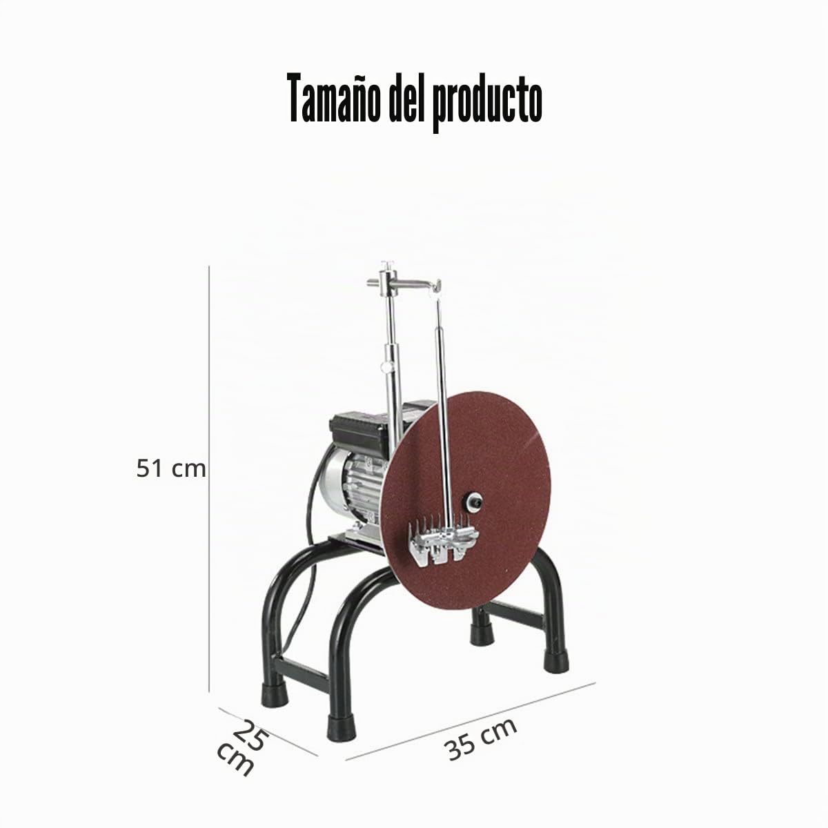 Afilador de Cuchillas para Esquiladoras de Ovejas y Cabras 550W, Amoladora Eléctrica Profesional con Guía de Ángulo Ajustable, Disco de 26cm Ideal para Granjas,Explotaciones Ganaderas y Uso Doméstico