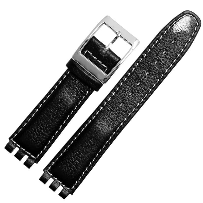 Bracelet de montre en cuir litchi vachette et boucle rectangle pour renouveler votre montre