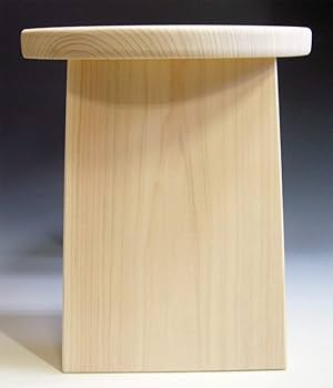 Japanese Hinoki Bath Chair Natural Wood Stool Yc H21cm