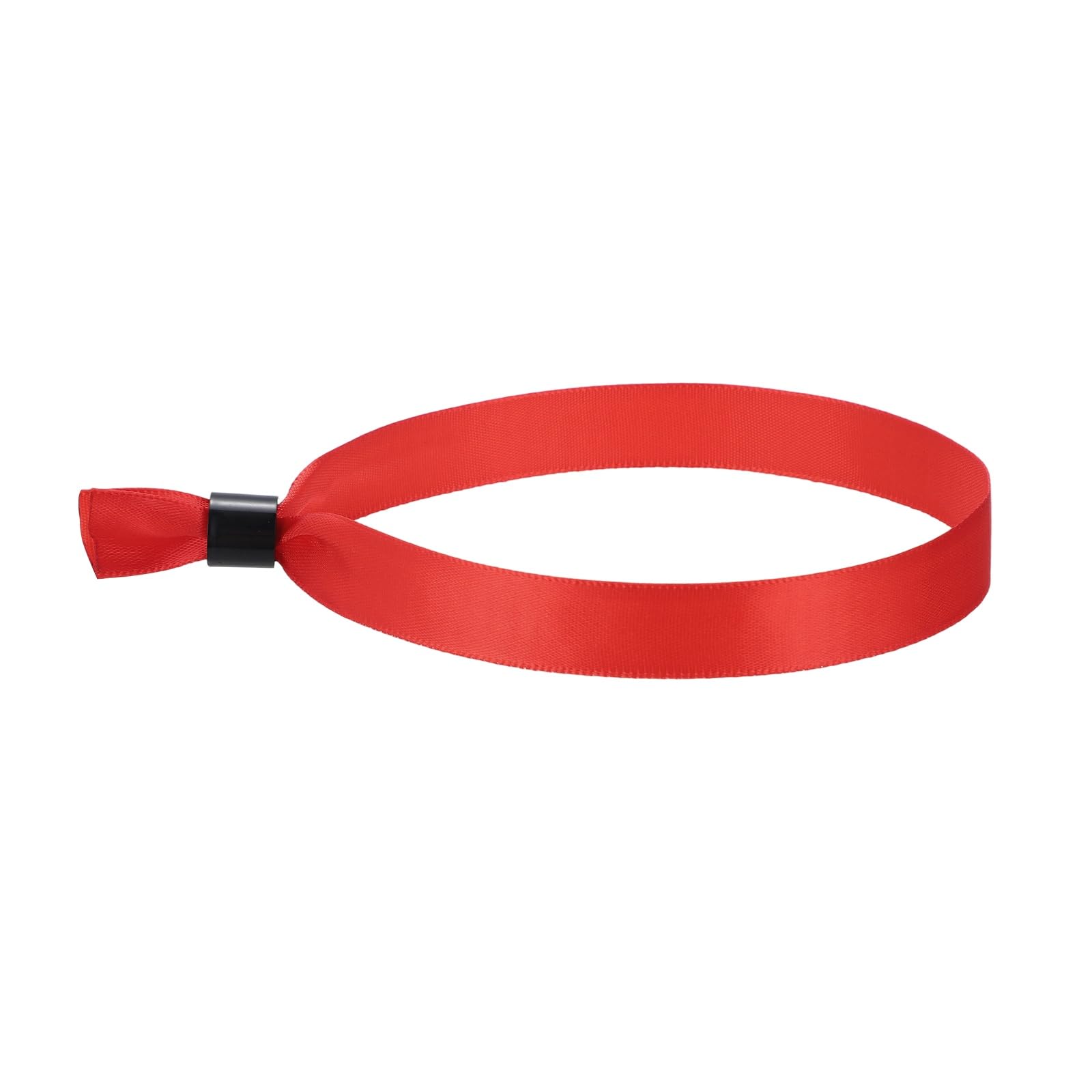 sourcing map 10 Pcs Cloth Event Wristband 13.8"x0.6" Colored Wristbands for Events Lightweight Concert Club Entrance Wrist Strap Party Entry, Red
