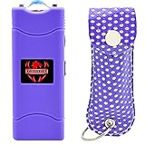 FIGHTSENSE Pepper Spray & Mini Stun Gun Keychain with Flashlight Combo Pack, 25 Bursts, 14 Ft. Range