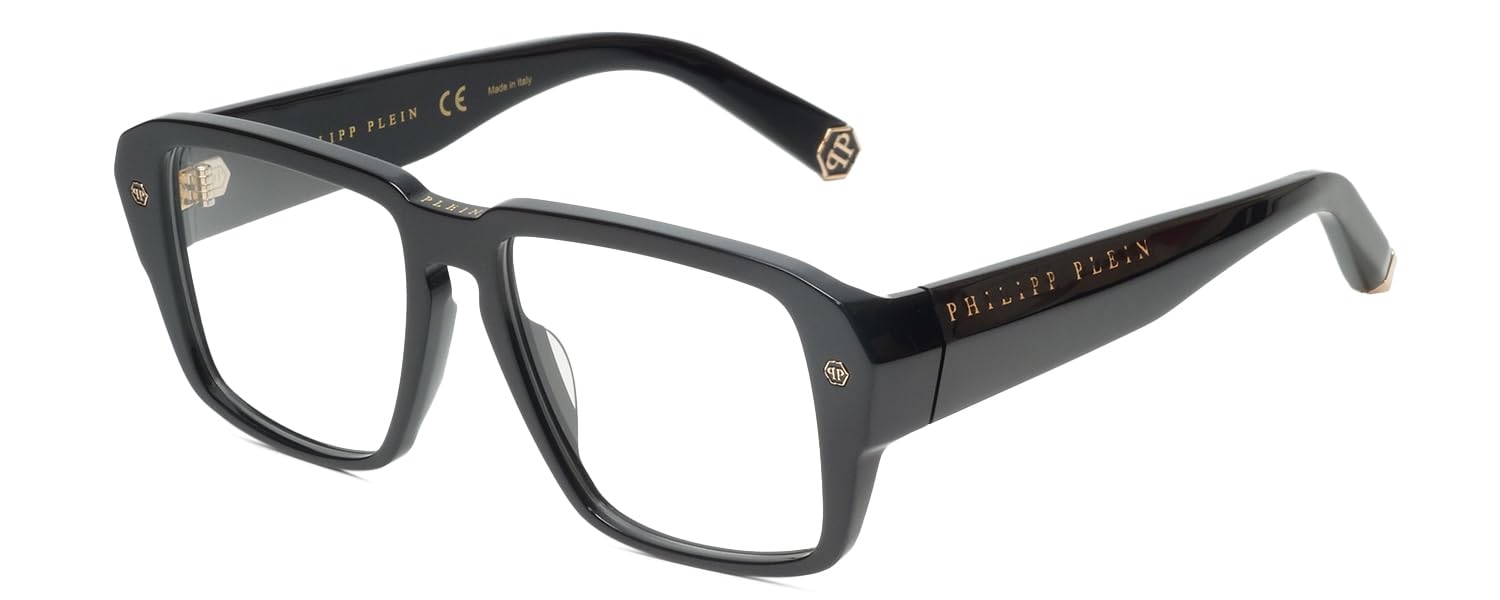 Philipp Plein Mens VPP081 Sunglasses SHINY BLACK 55