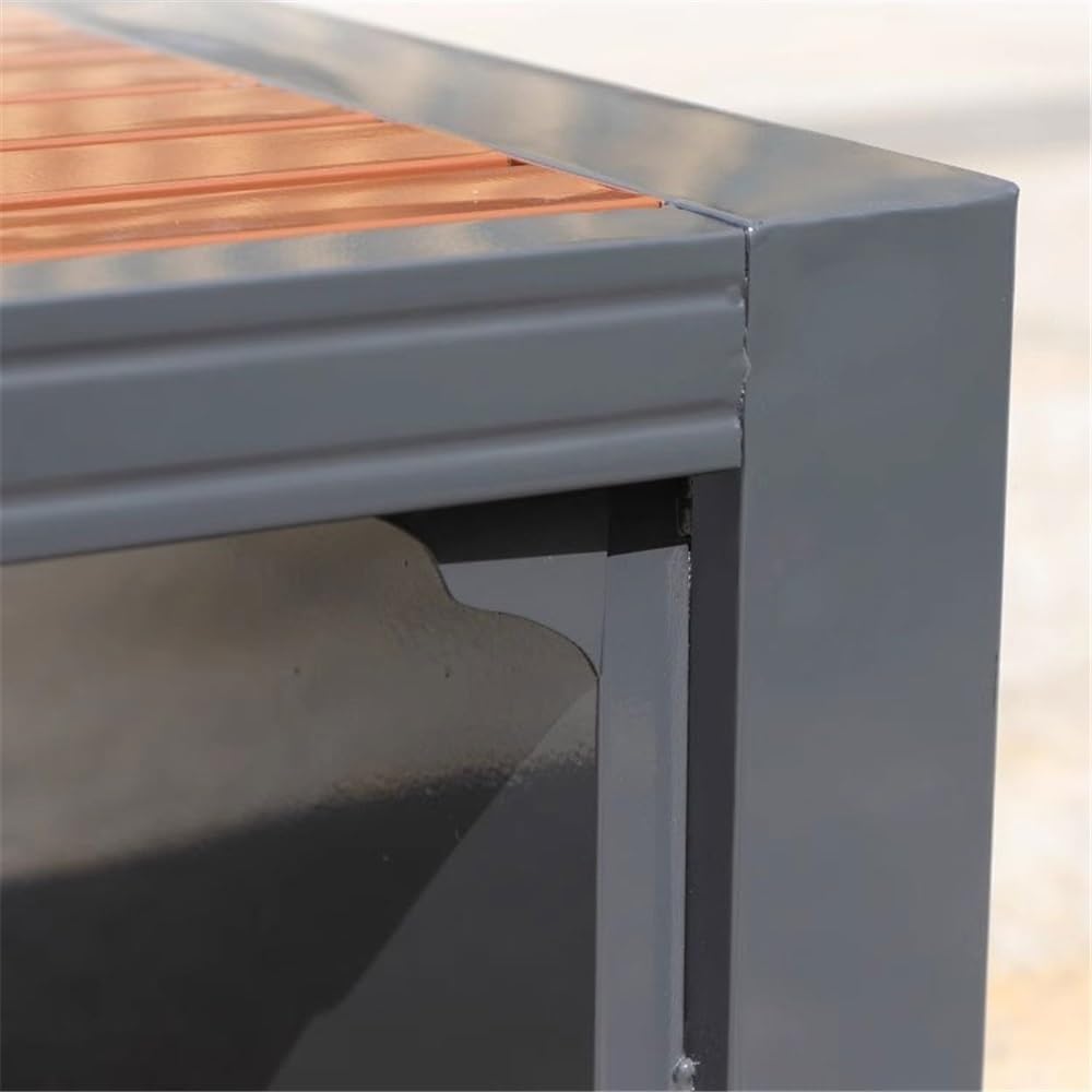 WANGHAI-666 ガーデンベンチ バックレスパークベンチ アイアンガーデン