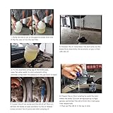 Urządzenie do Odpowietrzania Hamulców, 16 szt. Zestaw do Odpowietrzania Hamulców Pneumatycznych 2 L z 2 L Odkurzaczem do Odpowietrzania Hamulców Zestaw do Odpowietrzania Hamulców