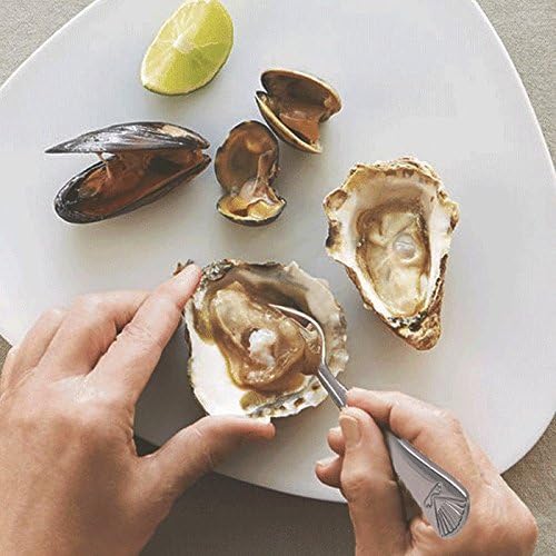 Miniatura 2 de Specialty Oyster Tenedores - Juego de 6 tenedores centrales de acero inoxidable 18 10 hechos en un cuchillo