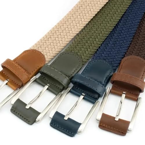 1pc Stretch Woven Braided Belt for Men Women Junior Casual Jeans Pants Golf Belt Canvas Belt2