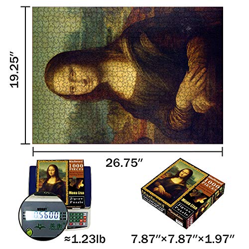 Maxrenard Game 1000 Pieces Jigsaw Puzzle Fine Art Collection Toy Leonardo Da Vinci Mona Lisa #TOP1