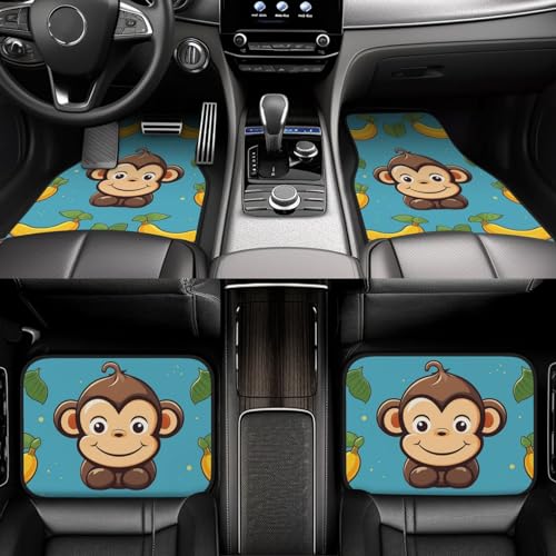 Tapis de sol voiture universels singe et banane étanches pour auto