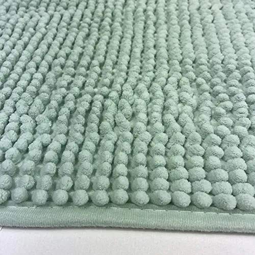 Tapete de Banheiro Antiderrapante Bolinha Microfibra 65x45 cm Cor:Verde Agua