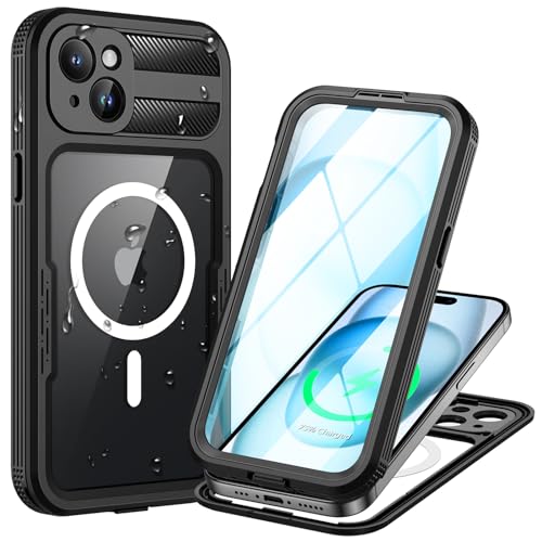 Coque iPhone 15 étanche IP68 et étui compatible MagSafe avec protection intégrale