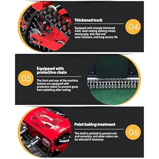 Robotic Lawnmower with Snow Shovel, Gas-Electric Hybrid, 7.5hp, Remote Controlled Mower for Lawns up to 1500m², 45° Slope Capability